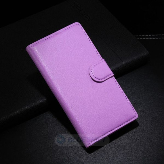 Iphone 5/5S/Se(1St Gen)      Pu Wallet Case    [Purple]