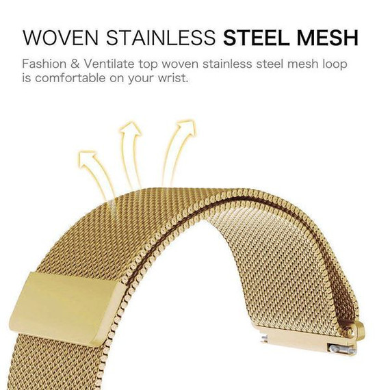 Huawei Watch GT 3 42mm      Milanese Loop Strap   Gold