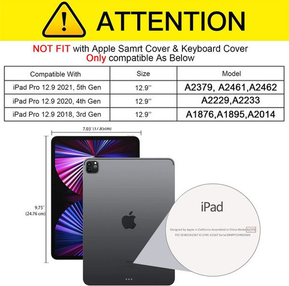 Apple Apple    iPad Pro 12.9 2021 (5th Gen)    Soft Gel Case