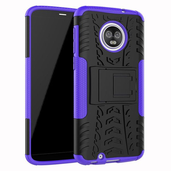 Moto G6 Heavy Duty Case Purple