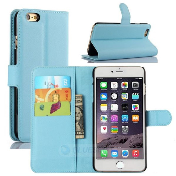 Iphone 5/5S/Se(1St Gen)      Pu Wallet Case    [Lightblue]