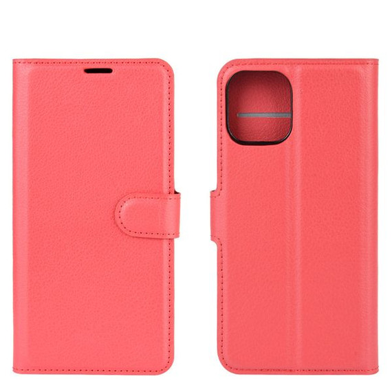 Iphone 12 Mini      Pu Wallet Case    [Red]