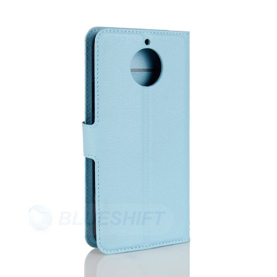 Moto G5S Plus      Pu Wallet Case    [Lightblue]