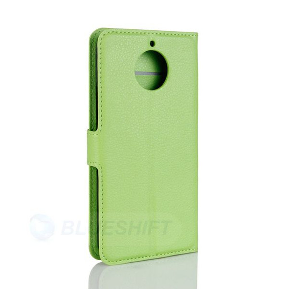 Moto G5S Plus      Pu Wallet Case    [Green]