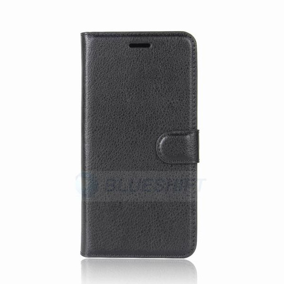 Moto C      Pu Wallet Case    [Black]