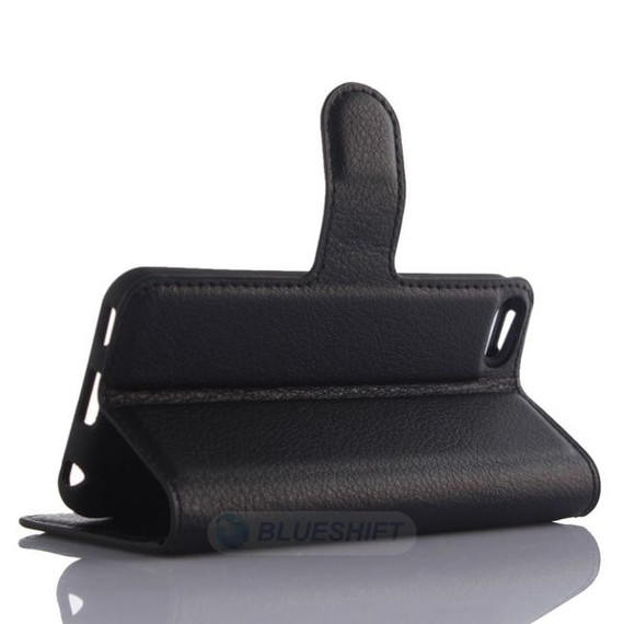 Iphone 5/5S/Se(1St Gen)      Pu Wallet Case    [Black]