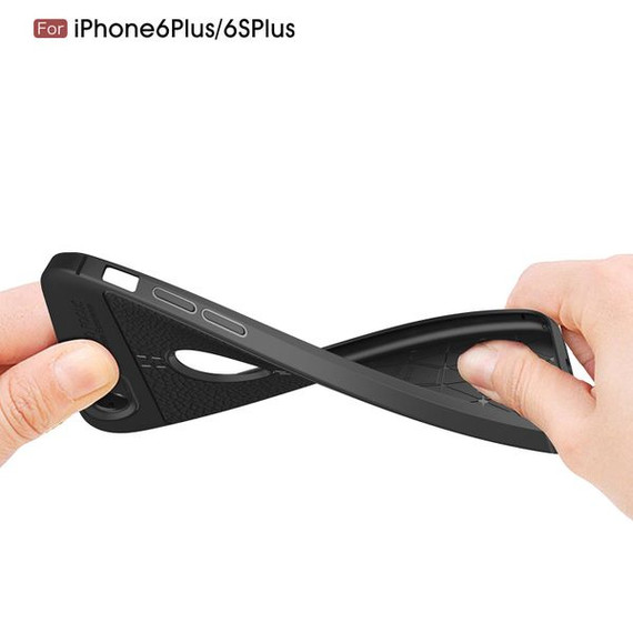 Apple iPhone 6Plus/6SPlus Leather Texture Case Black