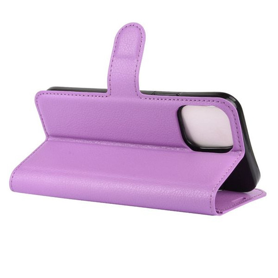 Iphone 12 Pro Max      Pu Wallet Case    [Purple]