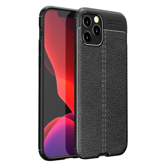 Apple iPhone 12 Pro Max Leather Texture Case Black Apple iPhone 12 Pro Max Leather Texture Case Black