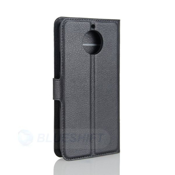 Moto G5S      Pu Wallet Case    [Black]