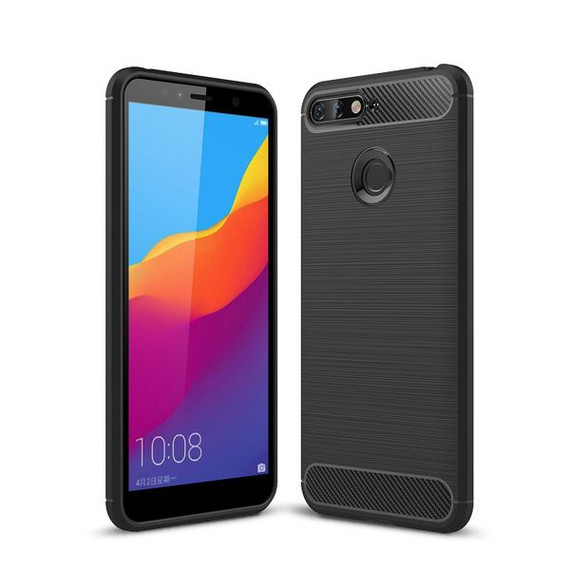 Huawei Y6 2018      Carbon Fibre Case    Black