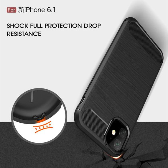 Apple iPhone 11 Carbon Fibre Case Black Apple iPhone 11 Carbon Fibre Case Black