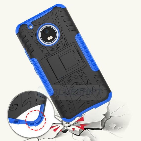 Moto G5 Plus Heavy Duty Case Red