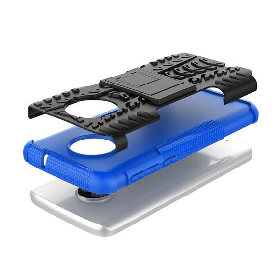 Moto G6 Heavy Duty Case Blue