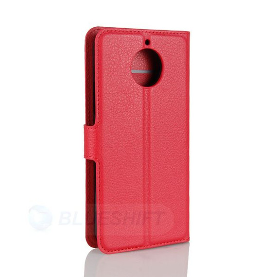 Moto G5S      Pu Wallet Case    [Red]