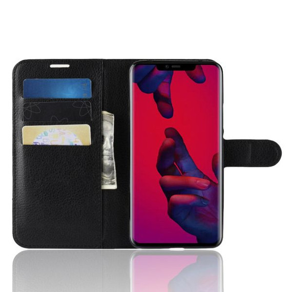 Huawei Mate 20 Pro      Pu Wallet Case    [Black]