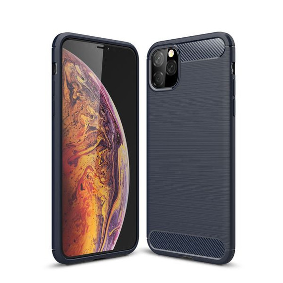 Apple iPhone 11 Pro Max Carbon Fibre Case Navy