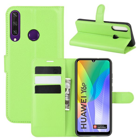 Huawei Y6P      Pu Wallet Case    [Green]