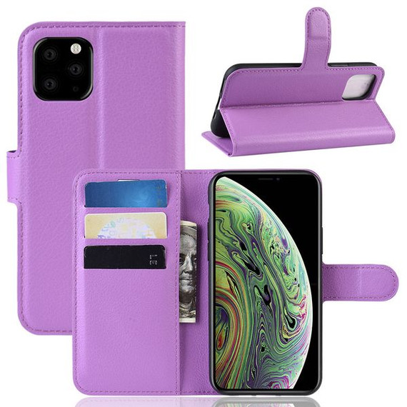Iphone 11 Pro      Pu Wallet Case    [Purple]