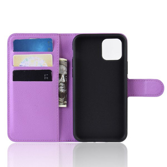 Iphone 11 Pro      Pu Wallet Case    [Purple]