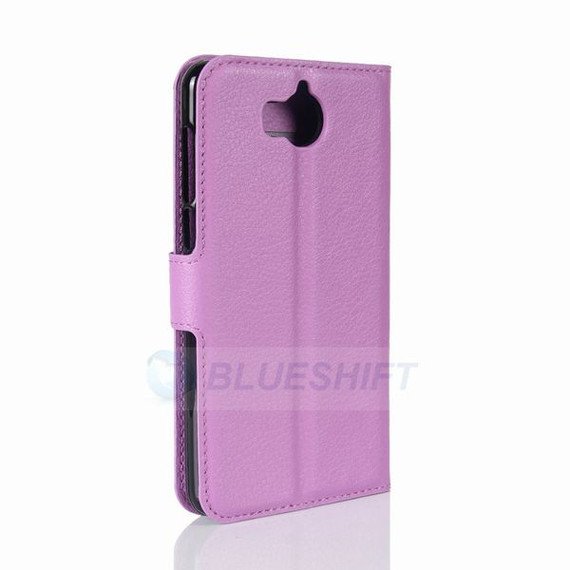 Huawei Y5 2017      Pu Wallet Case    [Purple]