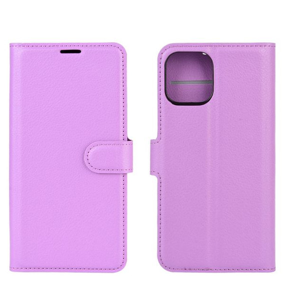 Iphone 12 Mini      Pu Wallet Case    [Purple]