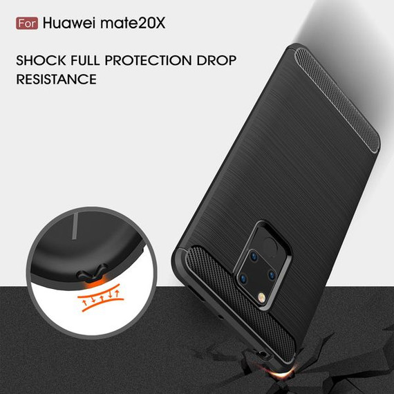 Huawei Mate 20X Carbon Fibre Case Grey Huawei Mate 20X Carbon Fibre Case Grey