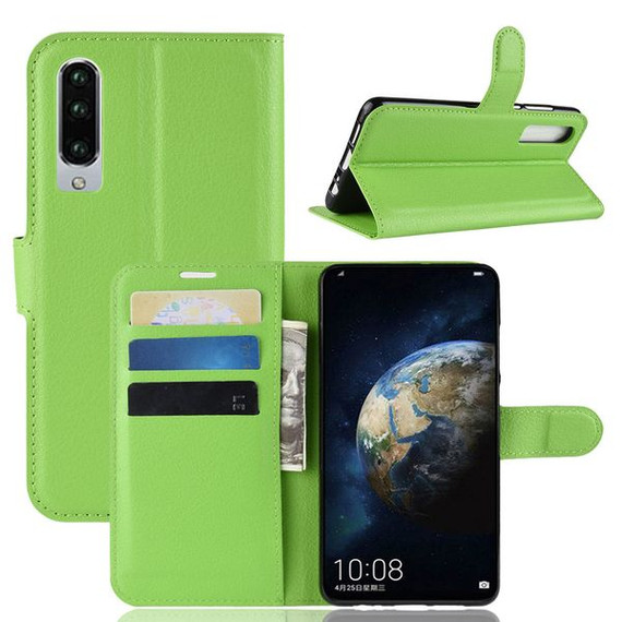 Huawei P30      Pu Wallet Case    [Green]