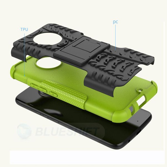 Moto X4 Heavy Duty Case Blue