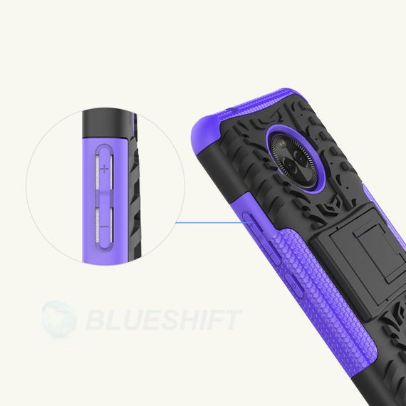 Moto X4 Heavy Duty Case Blue