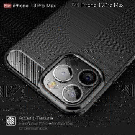 Apple iPhone 12 Pro Max Carbon Fibre Case Navy