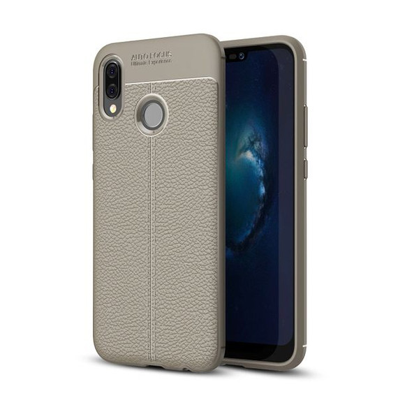 Huawei Nova 3e      Leather Texture Case    Grey