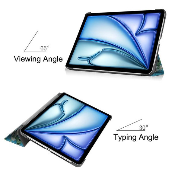 Apple iPad Air 11" (M2, 2024)    Designer Tri-Fold Case    PlumTree