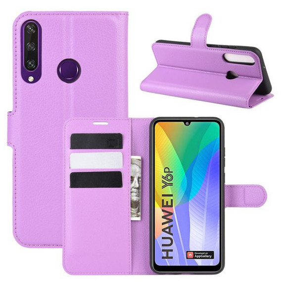 Huawei Y6P      Pu Wallet Case    [Purple]