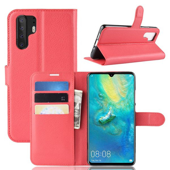 Huawei P30 Pro      Pu Wallet Case    [Red]