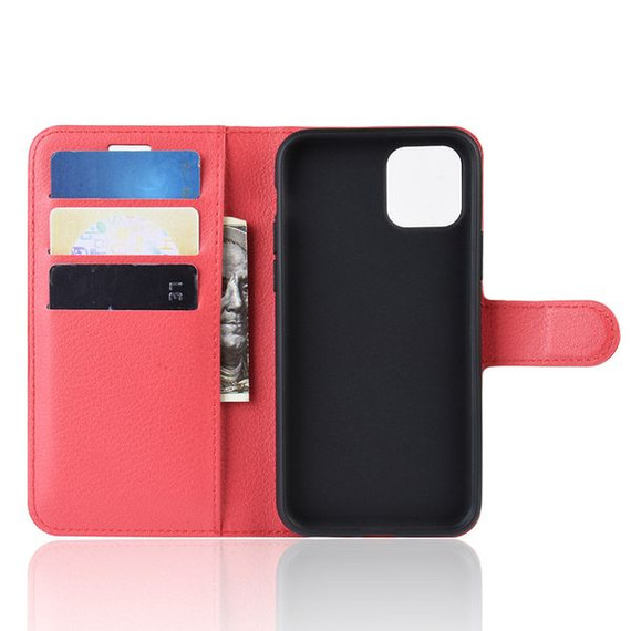 Iphone 11      Pu Wallet Case    [Red]
