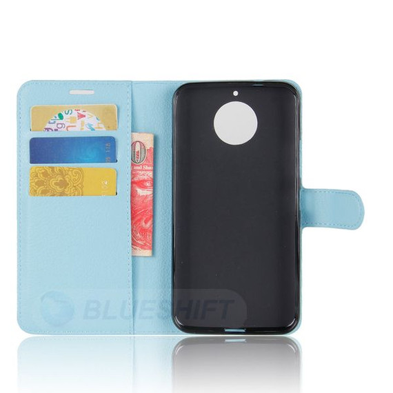Moto G5S      Pu Wallet Case    [Lightblue]