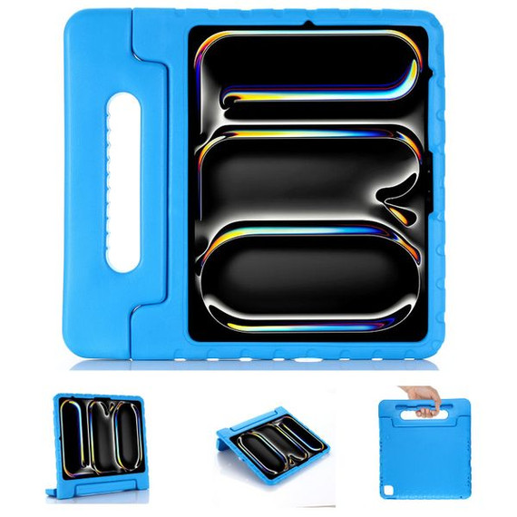 Apple iPad Air 13" (M2, 2024)    EVA Shockproof Case    Blue