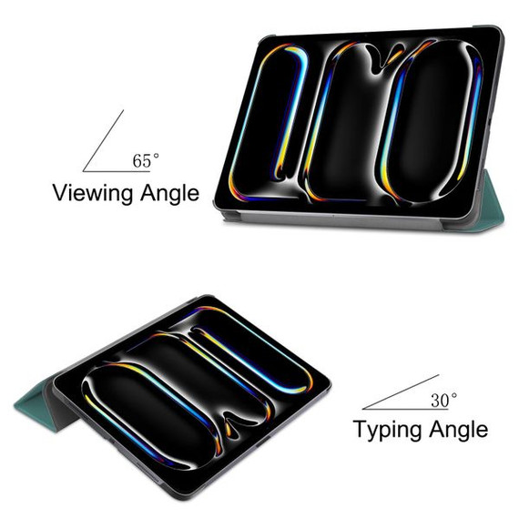 Apple iPad Pro 13" (M4, 2024)    Tri-Fold PU Case    Teal