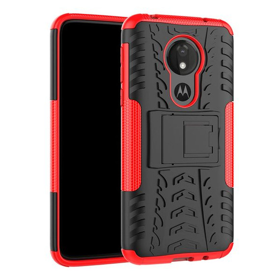 Moto G7 Power Heavy Duty Case Red