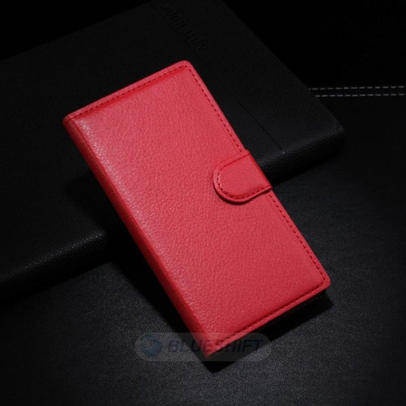 Iphone 5/5S/Se(1St Gen)      Pu Wallet Case    [Red]