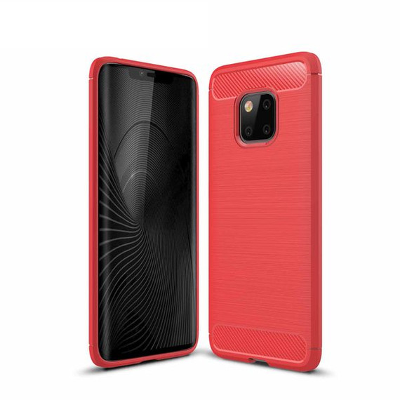 Huawei Mate 20 Pro      Carbon Fibre Case    Red