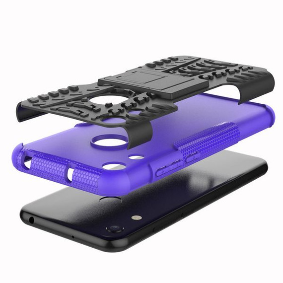 Huawei Y6 Pro 2019      Heavy Duty Case    Purple