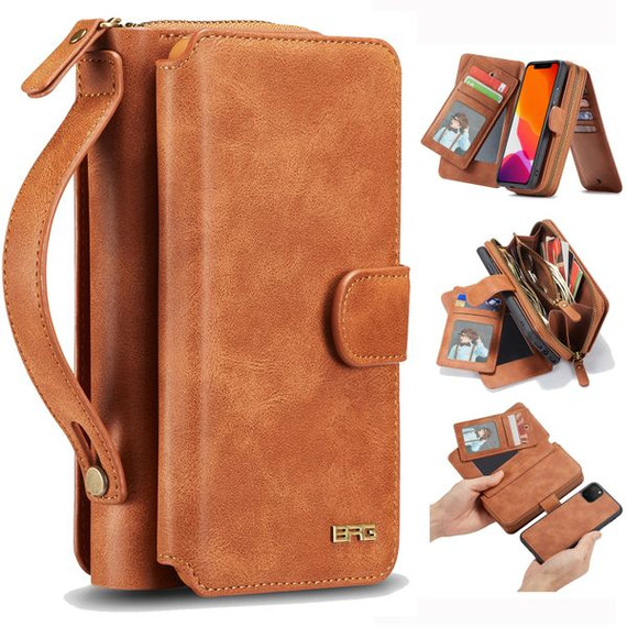 Apple iPhone 11 Pro Deluxe Zipper Case Brown