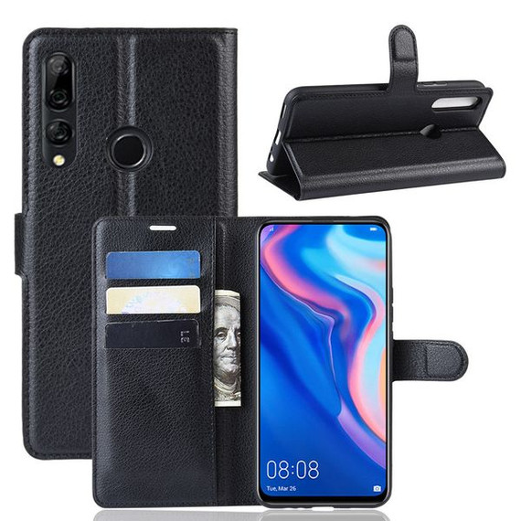 Huawei Y9 Prime 2019      Pu Wallet Case    [Black]