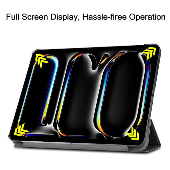 Apple iPad Pro 13" (M4, 2024) Tri-Fold PU Case Black Apple iPad Pro 13" (M4, 2024) Tri-Fold PU Case Black