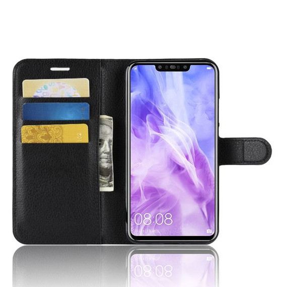 Huawei Nova 3      Pu Wallet Case    [Black]