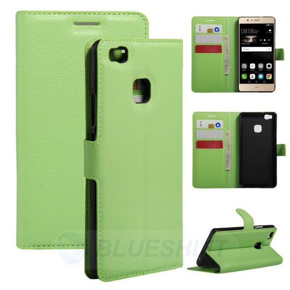 Huawei P9 Lite      Pu Wallet Case    [Green]