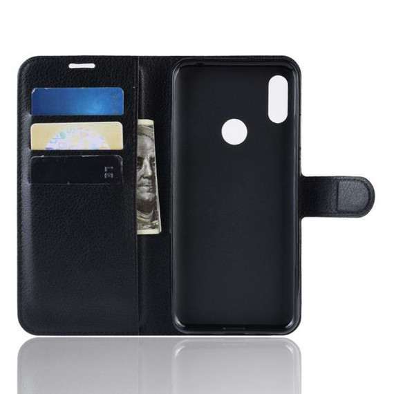 Huawei Y6S      Pu Wallet Case    [Black]