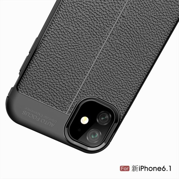 Apple iPhone 11 Leather Texture Case Black Apple iPhone 11 Leather Texture Case Black